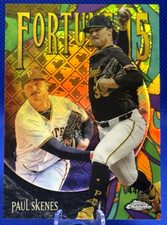 2025 Topps Chrome Paul Skenes Fortune 15 Gold LOGOFRACTOR #44 /50 Pirates SSP!