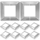  10 Pcs Pfostenkappen Zaunpfahlkappe Endstück Für Zaunpfosten Geländerkappen