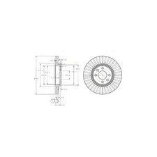 2x DELPHI Brake Discs Front For Dacia Dokker Dokker Express Renault Captur