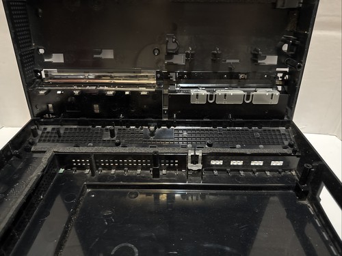 OEM Sony Fat PS3 Housing Set CECHE01 w Chrome Trim Bottom L Plate Intact HD Door - Picture 14 of 15