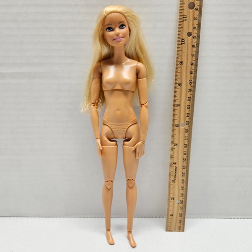 Barbie MADE TO MOVE Articulated Doll - #FTG81 Blonde Yoga Nude Doll - #2 - Picture 2 of 8