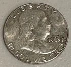 1963 D Franklin Half Dollar 90% Silver NO RESERVE!!