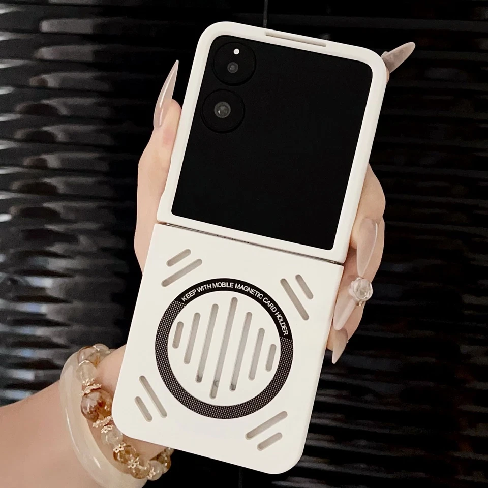 Para Xiaomi Mix Abatible, Funda de Teléfono Refrigeración Magnética Dura Emisión de Calor Agujero Cubierta Foto 3 de 4