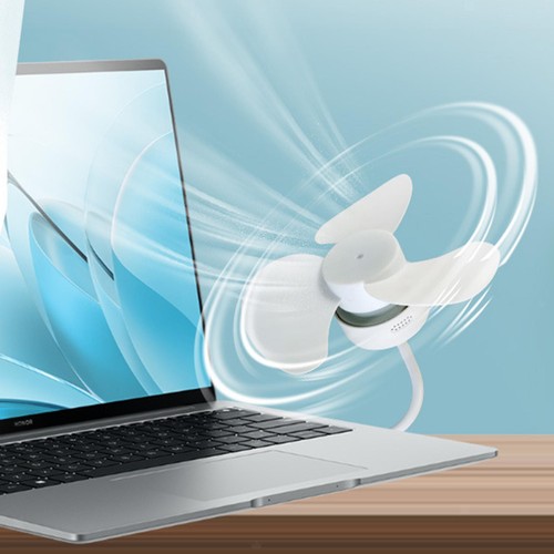 Ventilateur De Plafond Alimenté Par USB, Silencieux, Rotatif à 360 °, Pour - Picture 2 of 6