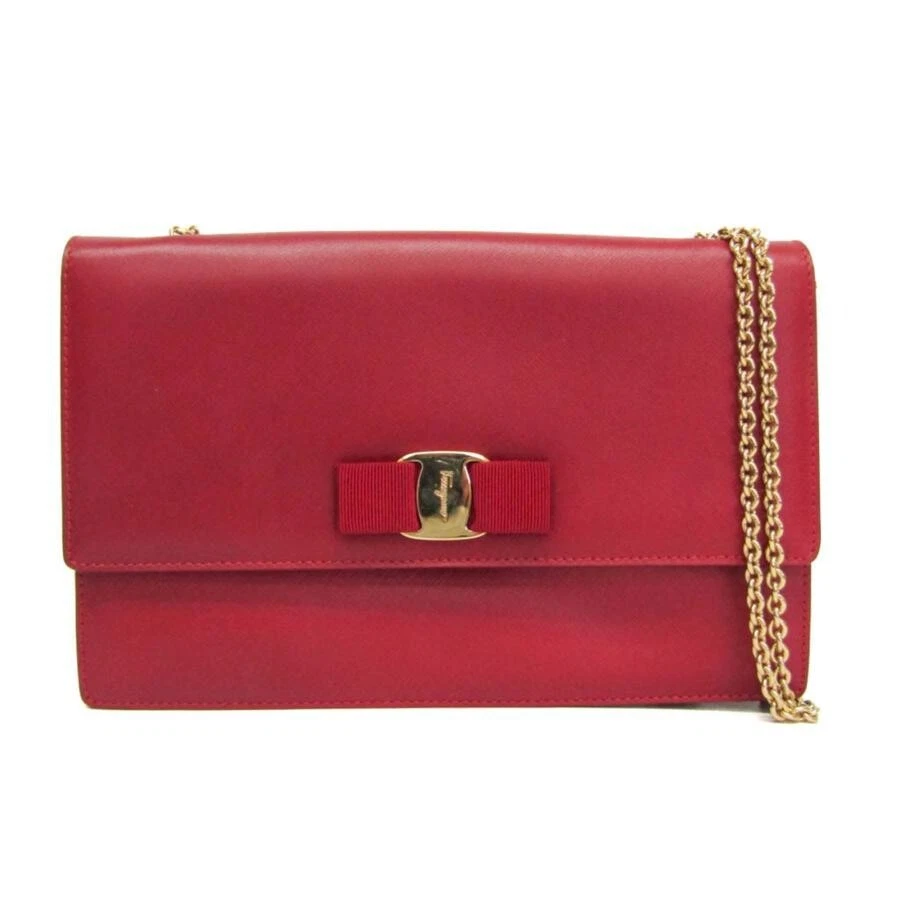Salvatore Ferragamo Bow Red Bags & Handbags for Women for sale | eBay