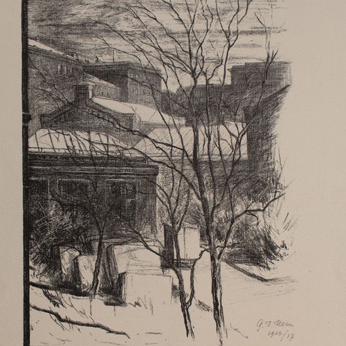 Guido Joseph Kern Berlin Historische Ansicht sign Lithografie auf Bütten 1916/17 - Bild 1 von 4