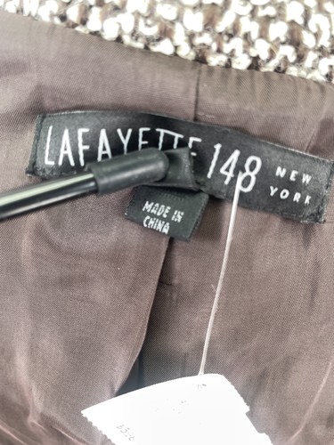 Lafayette 148 Jacke Damen 16 braun Wolle Seide Rüschen Boucle Expresso neu mit Etikett $ 598 - Bild 18 von 23