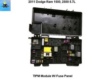 04692319AJ 2011 Dodge Ram 1500 2500 TIPM Totally Integrated Fuse Box Module