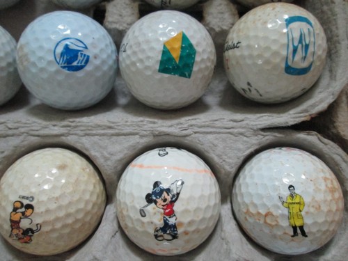 Lot of 56 Assorted Logo Golf Balls National Brands USED Hit-Away - Picture 7 of 13