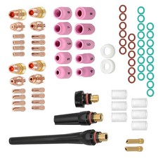 for WP-17/18/26 81Pcs TIG Welding Torch Stubby Gas Lens Pyrex Glass Cup Kit