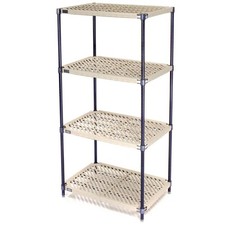 Nexel Vented Plastic Shelving Nexelon Finish 48x18x86