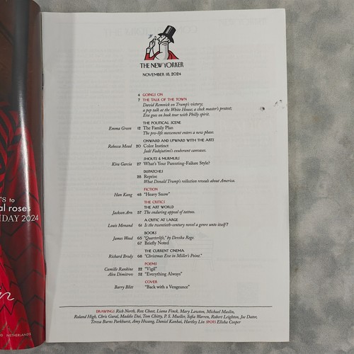 New Yorker Nov 18 2024 Trump Barry Blitt Back Vengeance Magazine Cover - Picture 2 of 2