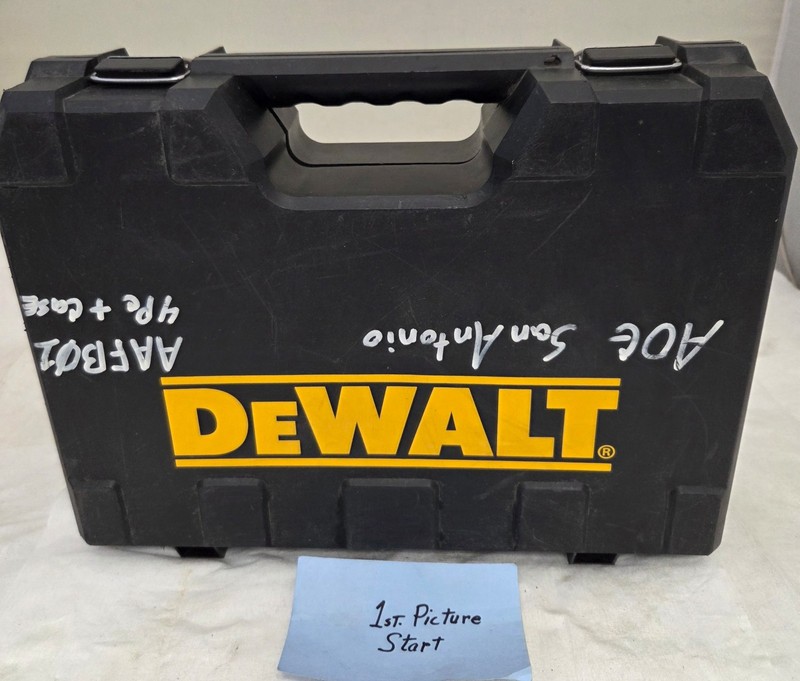 DeWalt DC720KA Hard Carry Case Tool Box Storage Case Only OEM Black LOT-1491