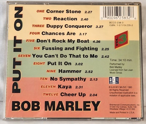 Put It On Bob Marley CD 1995 - Bild 2 von 4