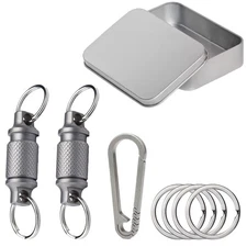 Titanium Quick Release Keychain - Detachable Key Ring & Keychain Accessory