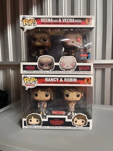 Funko Stranger Things 2pk Vecna Nancy Robin Target Exclusive 2022 NYCC