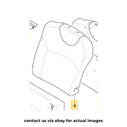 2011–2015 Mini Cooper Rear Seat Back Cover Left Used OEM 52207270371 - Picture 1 of 11