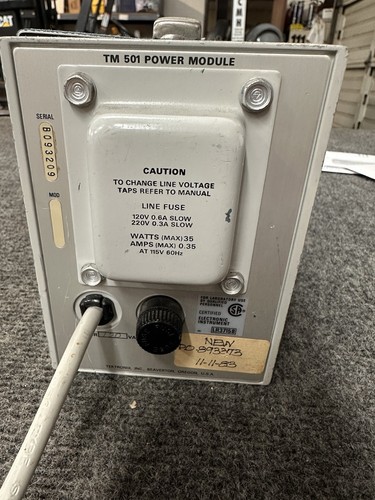 Tektronix TM501 Mainframe Power Module w/ AM503B Current Probe Amplifier Module - Picture 5 of 7