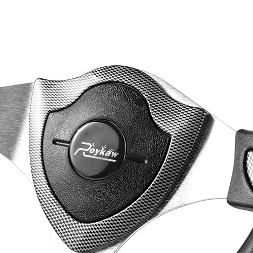 Golf Cart Steering Wheel Compatible with Yamaha EZGO Club Car (Carbon Fiber) - Picture 3 of 7