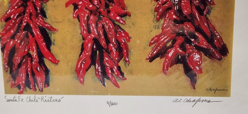 Al Chapman signiert - SANTA FE CHILE RISTRAS - Fine Art Print 11/200 14"×11" - Bild 3 von 6