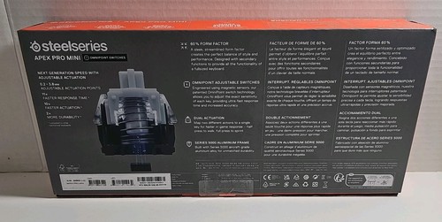 SteelSeries Apex Pro Mini Wired Mechanical Gaming Keyboard - Black RGB - Picture 2 of 7