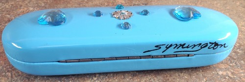 Hand Decorated Eyeglass Case w/ Craft Gems - Picture 5 of 9