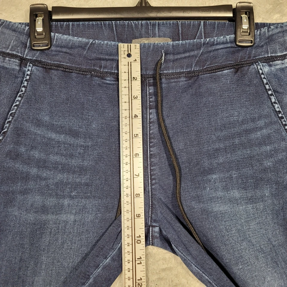 Женские джинсовые штаны для бега на молнии Level 99 маленькие синие 32x27 - Изображение 3 из 4