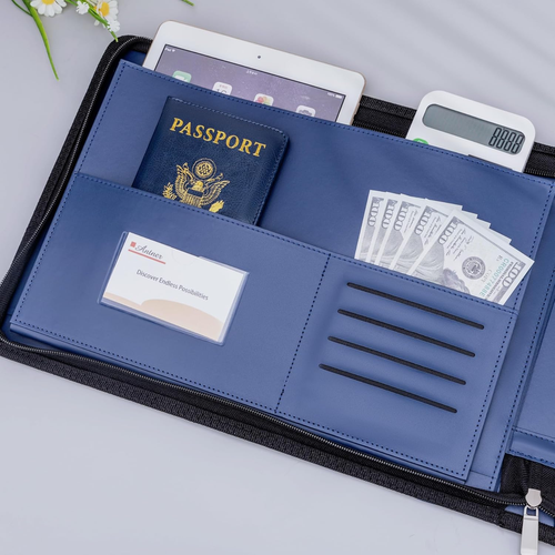 Carpeta de cheques con cremallera de 7 anillas para 3 o mas cheques de tamano - Bild 5 von 12