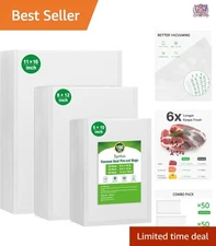 Vacuum Sealer Bags BPA Free 150 Gallon Quart Pint Food Storage Sous Vide