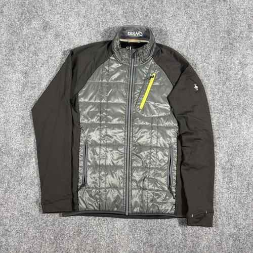 Smartwool Corbet 120 Merino Wool Jacket Mens Size Medium Grey Insulated Logo - product listing photo