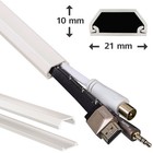 Hama PVC Kabelkanal selbstklebend Kabel-Leiste Sockel Wand Fußbodenkanal TV PC