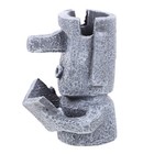 1pc Resin Multipurpose Pen Holder Stationery Container Table Decoration (Gray)