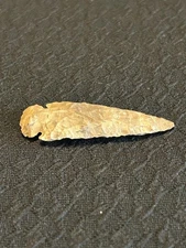 Unknown Location 2 3/8" × 1" Indian Arrowhead Artifact