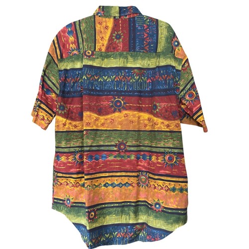 VTG Territory Ahead XL Southwest Aztec Blanket Pattern Shirt All Over Print - Picture 2 of 4