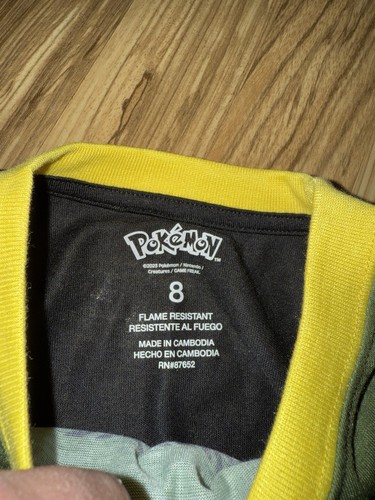 Pokemon Boys Pajamas Sz 8 Small Lot Of 2 Long Sleeve NEW Short Sleeve EUC - Picture 5 of 5