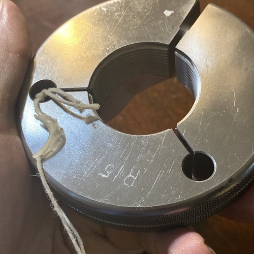 1 9/16 16 UN 3A THREAD RING GAGES 1.5625 GO NO GO P.D.'S = 1.5219 & 1.5180 (I26) - Picture 11 of 19