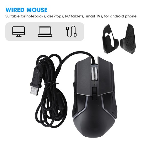 Gaming-Maus Einstellbare DPI Mechanisch Ergonomisch RGB-Beleuchtung Ka KUI - Bild 13 von 24
