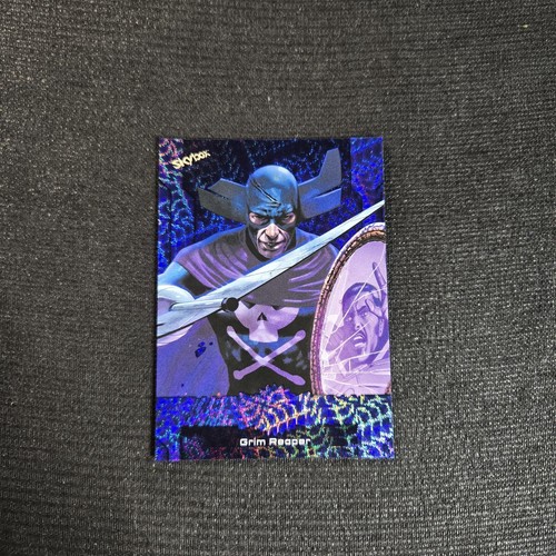 2023 Marvel Metal Universe Grim Reaper Blue Holo Grandiose Card #44 - Bild 1 von 2