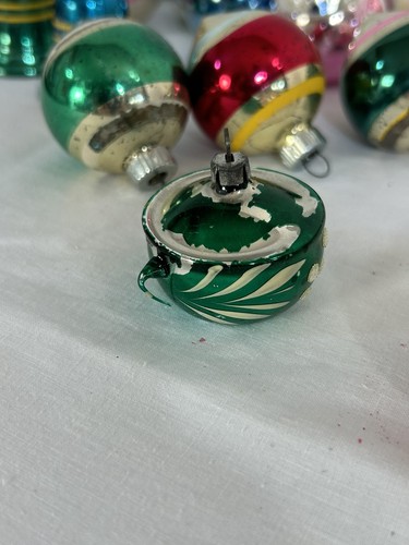 36 adornos vintage de vidrio para árbol de Navidad - Imagen 9 de 11