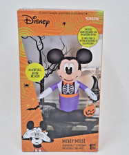 Disney Mickey Mouse Halloween Skeleton Tuxedo Airblown Inflatable 21'' - Gemmy