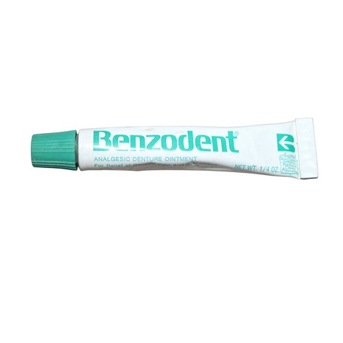 Vintage Collectible Metal Tube Benzodent Ointment Denture Ointment Vicks