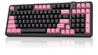 AUSDOM 98Pro Wireless Mechanical Keyboard (Black & Pink) Gaming Switches Silent
