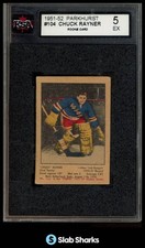 1951 PARKHURST #104 CHUCK RAYNER RC ROOKIE KSA 5