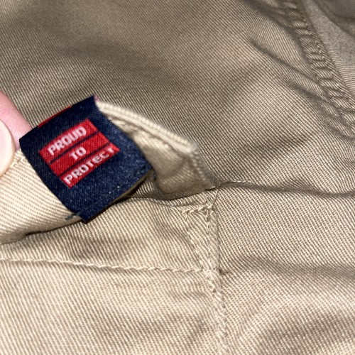 Tyndale ARFR Arbeitshemd Herren XL Khaki Button Down CAT 2 NFPA 2112 Made in USA - Bild 3 von 14