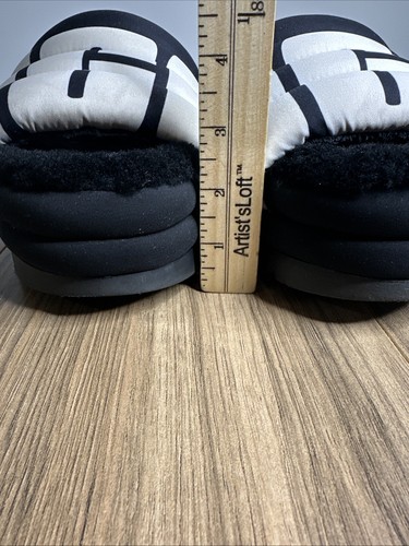 Sandali UGG Maxi Logo Slides Donna Taglia 9 Nero Bianco 120€ 1127067 - Foto 4 di 11