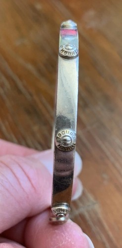 Henri Bendel Sterling Silber 925 Ohrstecker Nagelköpfe Stapel Armreif Armband aufklappbar - Bild 9 von 24