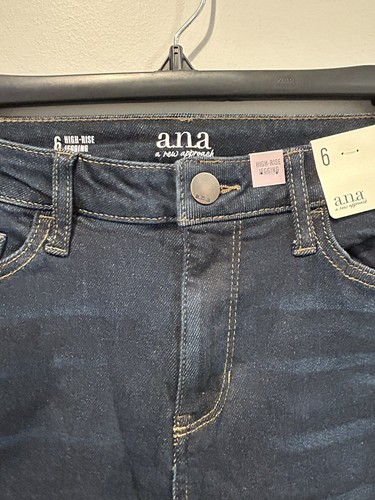 A.N.A Womens Jeans Size 6 High Rise Jeggings Blue Dark Wash NWT - Picture 3 of 3