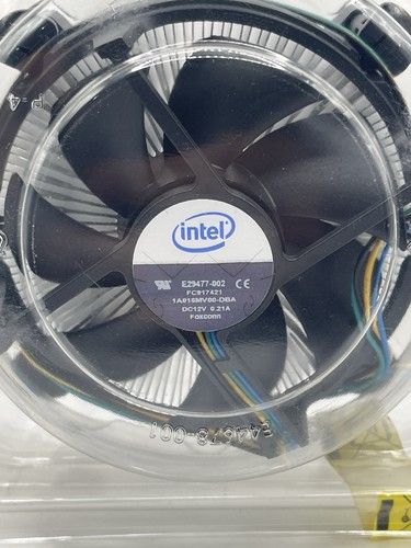 NEW Intel E29477-002 Socket 1366 Copper Core Aluminum Heat Sink & 4" Fan 4-pin - Picture 2 of 4