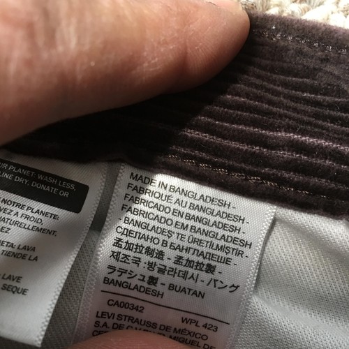 Levi's Corduroy Pants Mens 34x34 Brown Utility Carpenter Pockets 100% Cotton - Picture 7 of 12