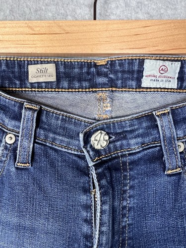 AG Adriano Goldschmied Damen Jeans The Stilt Cigarette Leg 29R Low Rise Denim - Bild 4 von 11